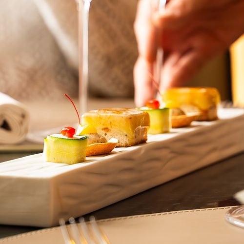 Menu gastronomique en 5 services