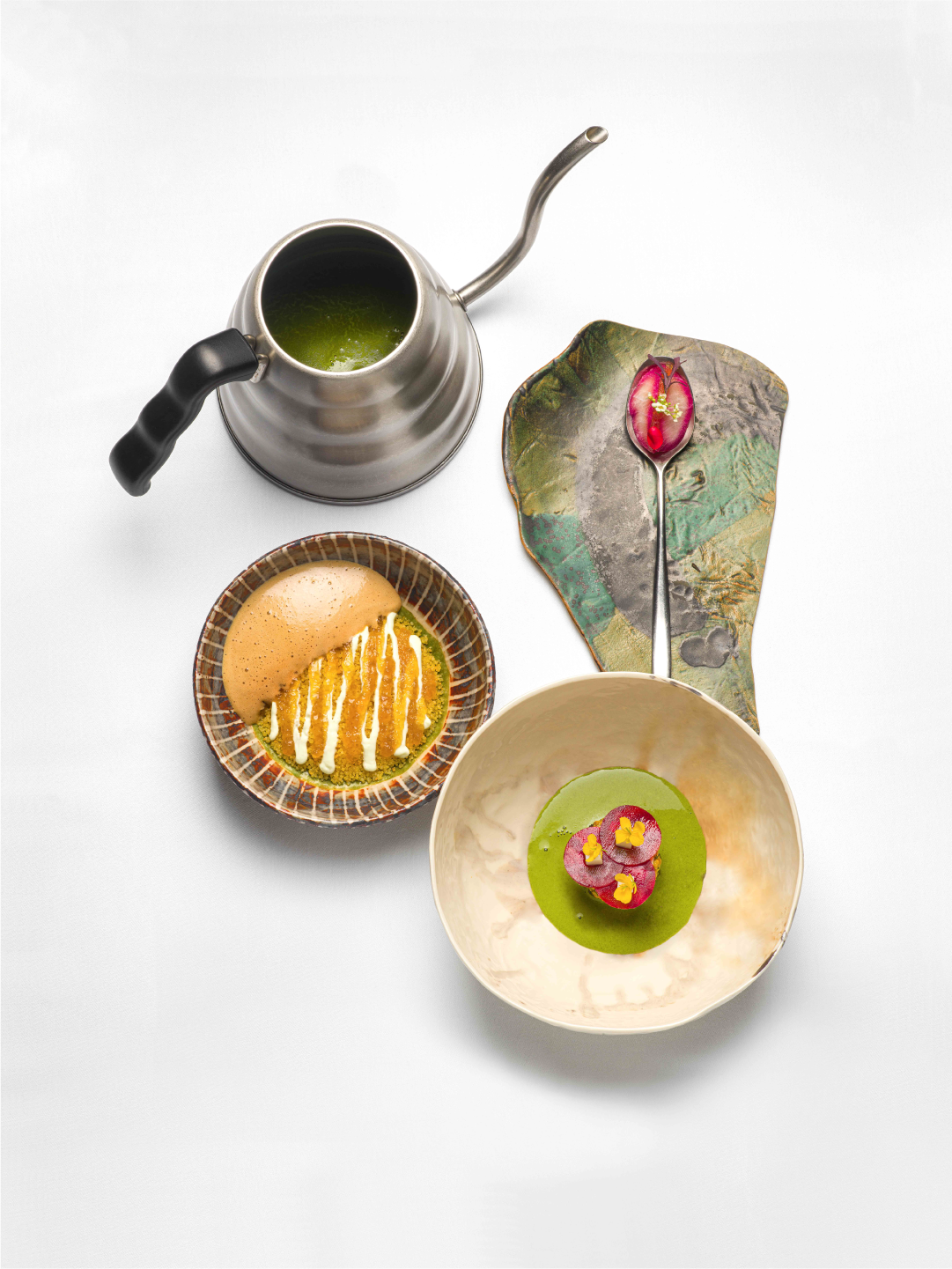 Menu « Signature AM » au dîner avec notre sélection de vins au verre