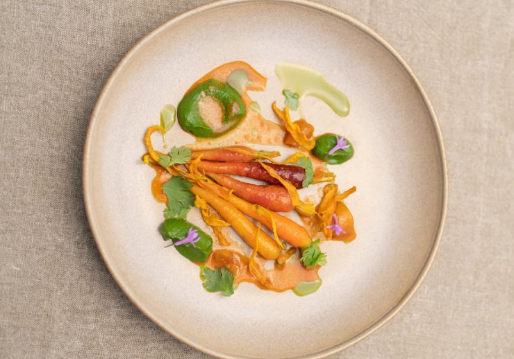 Menu « Végétal » 6 notes de saveurs & Accord « Transversal » en 4 verres