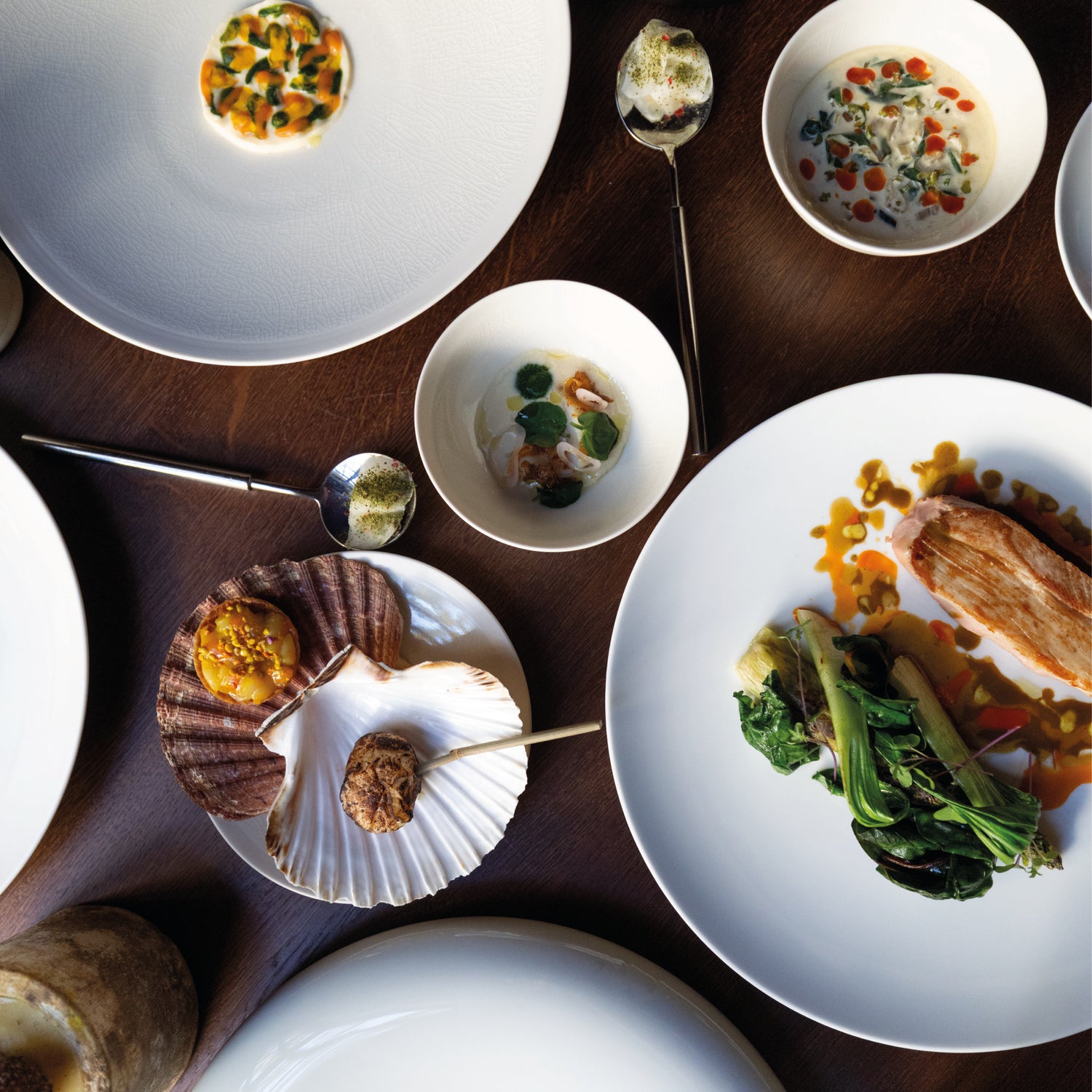 Dîner ou déjeuner en 7 temps en accord mets et vins au restaurant étoilé ROUGE