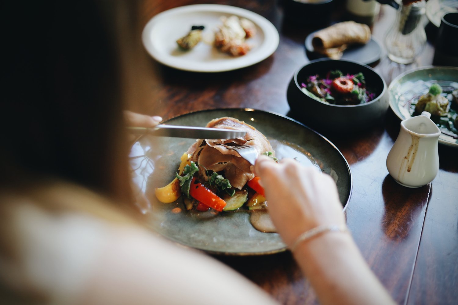 Plat estival avec des légumes croquants